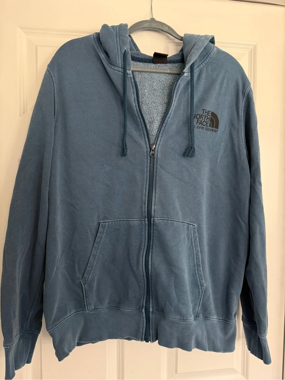 The North Face Men’s Blue Vintage Wash Full-Zip Hoodie